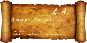 Lengyel Apostol névjegykártya